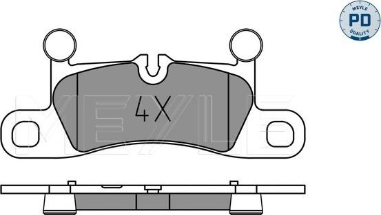 Meyle 025 251 4316/PD - Bremžu uzliku kompl., Disku bremzes www.autospares.lv