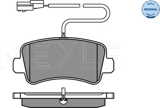 Meyle 025 251 1218/W - Bremžu uzliku kompl., Disku bremzes www.autospares.lv