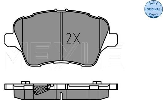 Meyle 025 251 3417 - Тормозные колодки, дисковые, комплект www.autospares.lv