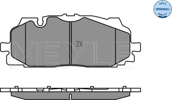 Meyle 025 258 6117 - Bremžu uzliku kompl., Disku bremzes autospares.lv