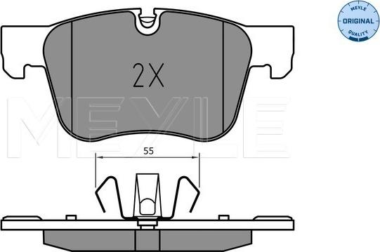 Meyle 025 258 3417 - Bremžu uzliku kompl., Disku bremzes autospares.lv