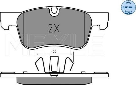 Meyle 025 258 3617 - Bremžu uzliku kompl., Disku bremzes www.autospares.lv