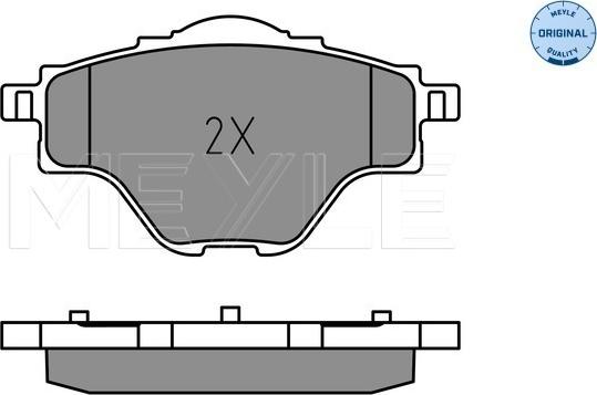 Meyle 025 258 2717 - Bremžu uzliku kompl., Disku bremzes www.autospares.lv