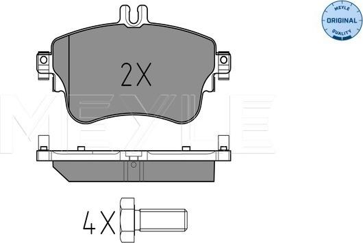 Meyle 025 253 2619 - Bremžu uzliku kompl., Disku bremzes www.autospares.lv