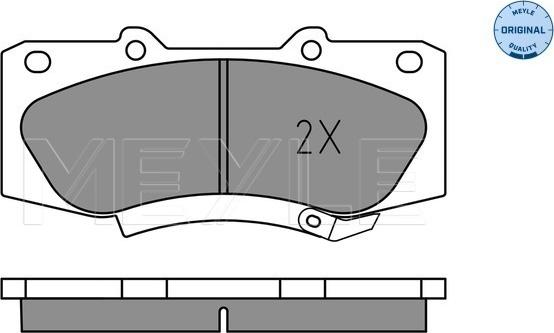 Meyle 025 252 0917 - Brake Pad Set, disc brake www.autospares.lv