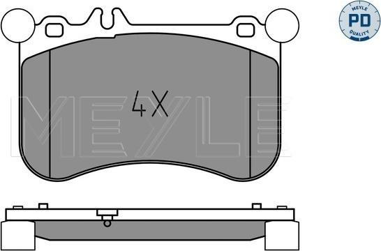 Meyle 025 252 1917/PD - Bremžu uzliku kompl., Disku bremzes www.autospares.lv