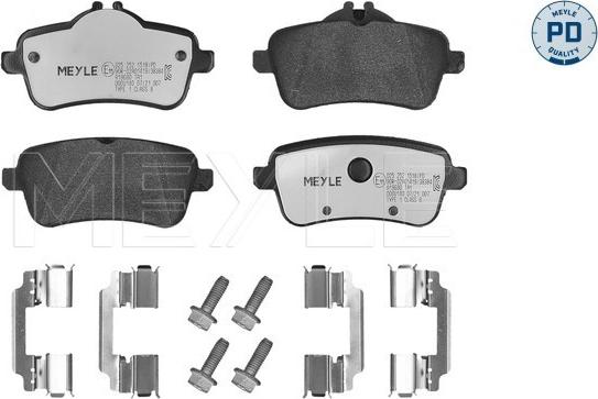 Meyle 025 252 1518/PD - Bremžu uzliku kompl., Disku bremzes autospares.lv