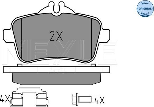 Meyle 025 252 1518 - Bremžu uzliku kompl., Disku bremzes autospares.lv