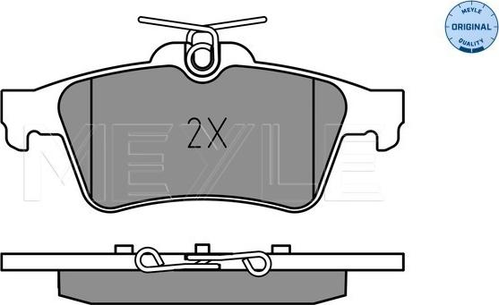 Meyle 025 252 1817 - Brake Pad Set, disc brake www.autospares.lv