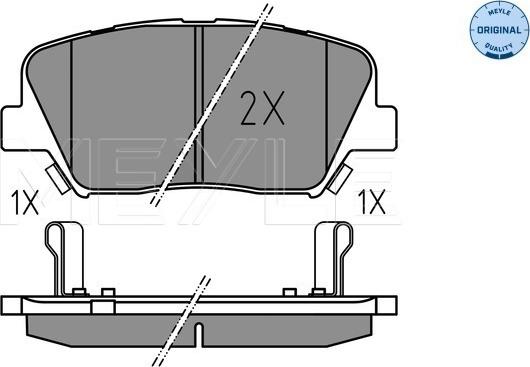 Meyle 025 257 5717 - Bremžu uzliku kompl., Disku bremzes autospares.lv