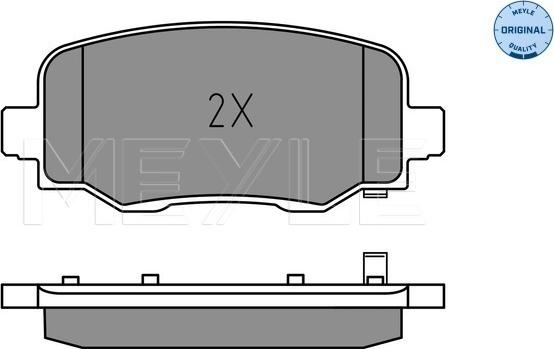 Meyle 025 257 3418 - Bremžu uzliku kompl., Disku bremzes www.autospares.lv