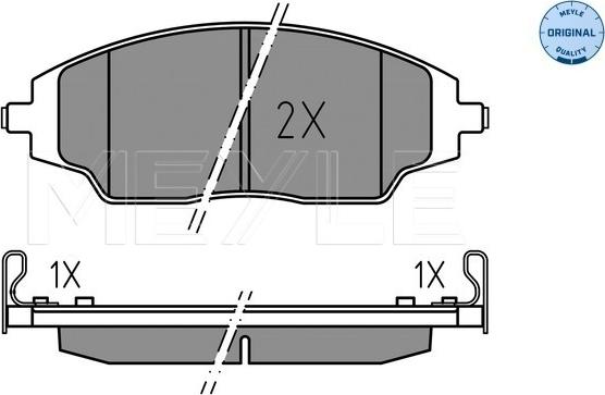 Meyle 025 257 2218 - Bremžu uzliku kompl., Disku bremzes autospares.lv