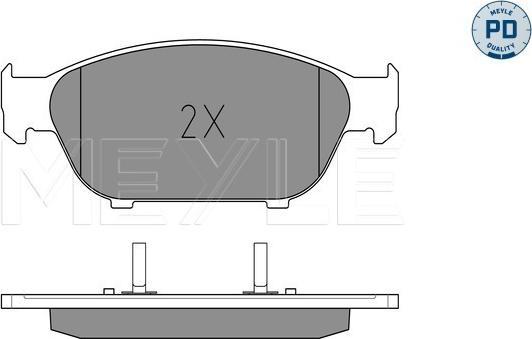 Meyle 025 261 5820/PD - Bremžu uzliku kompl., Disku bremzes www.autospares.lv