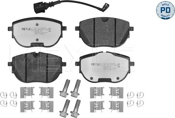 Meyle 025 262 6818/PD - Bremžu uzliku kompl., Disku bremzes www.autospares.lv