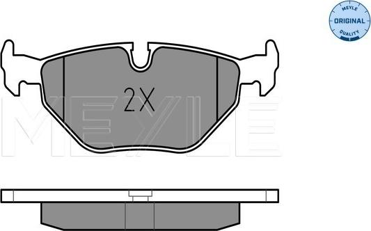 Meyle 025 209 9517 - Bremžu uzliku kompl., Disku bremzes www.autospares.lv