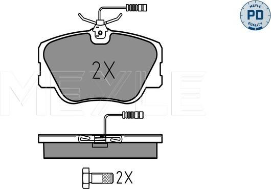 Meyle 025 209 4119-1/PD - Bremžu uzliku kompl., Disku bremzes www.autospares.lv