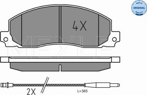 Meyle 025 209 2619 - Тормозные колодки, дисковые, комплект www.autospares.lv