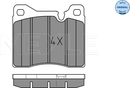 Meyle 025 204 3715 - Bremžu uzliku kompl., Disku bremzes www.autospares.lv