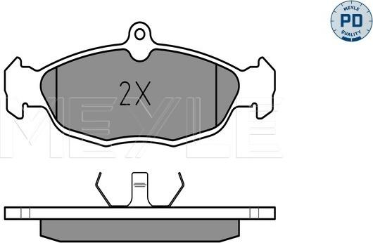 Meyle 025 205 4716/PD - Brake Pad Set, disc brake www.autospares.lv