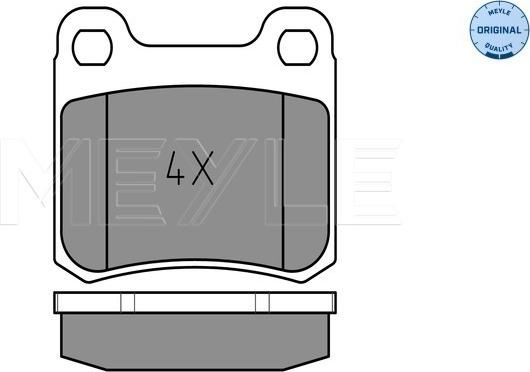 Meyle 025 206 8715 - Bremžu uzliku kompl., Disku bremzes www.autospares.lv