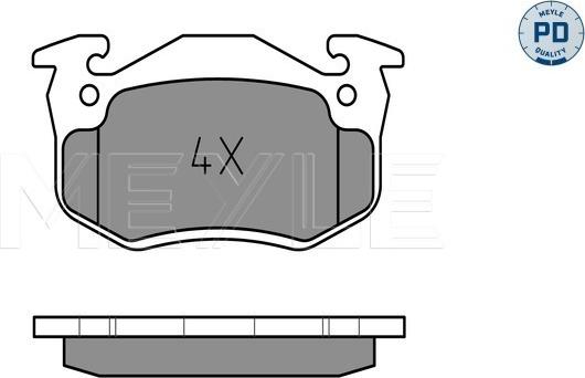 Meyle 025 206 3415/PD - Bremžu uzliku kompl., Disku bremzes www.autospares.lv