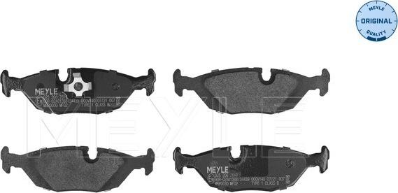 Meyle 025 206 7516 - Brake Pad Set, disc brake www.autospares.lv