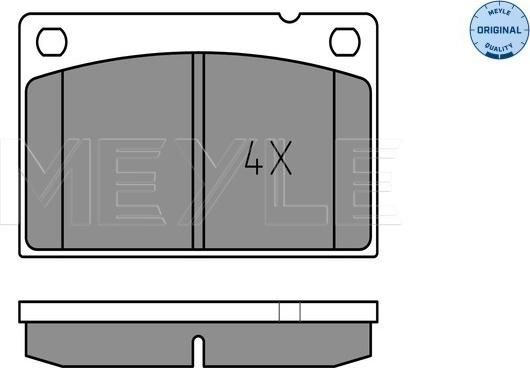 Meyle 025 201 5316 - Bremžu uzliku kompl., Disku bremzes www.autospares.lv