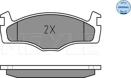 Meyle 025 208 8715 - Тормозные колодки, дисковые, комплект www.autospares.lv