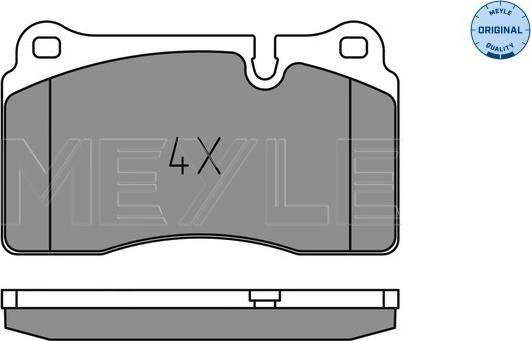 Meyle 025 202 1717 - Bremžu uzliku kompl., Disku bremzes www.autospares.lv