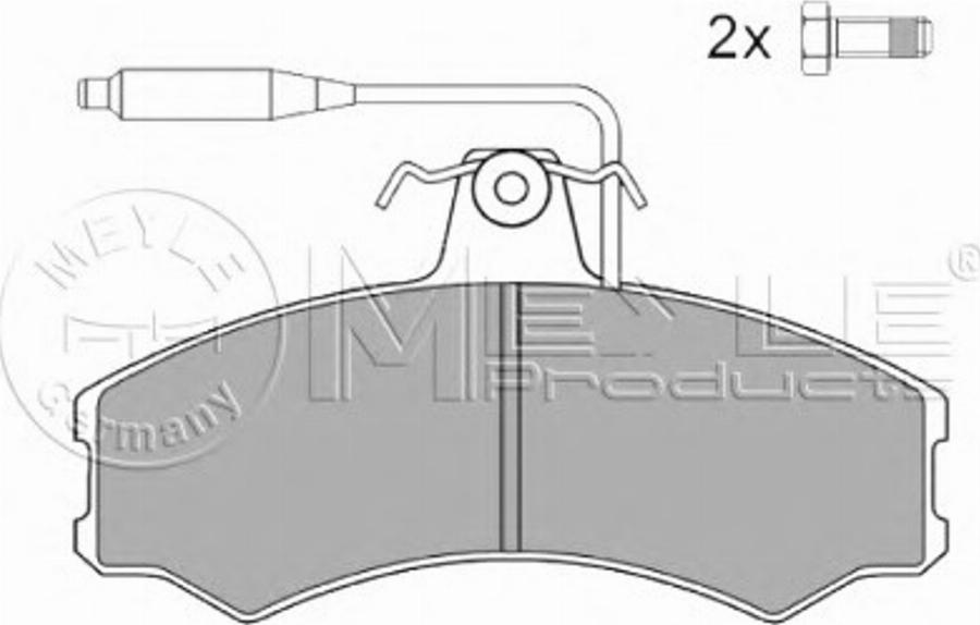 Meyle 0252074119W - Bremžu uzliku kompl., Disku bremzes autospares.lv