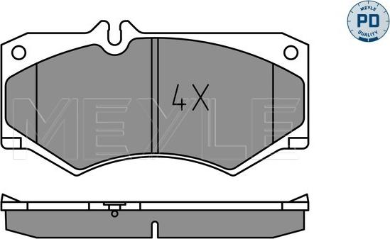 Meyle 025 207 8418/PD - Bremžu uzliku kompl., Disku bremzes autospares.lv