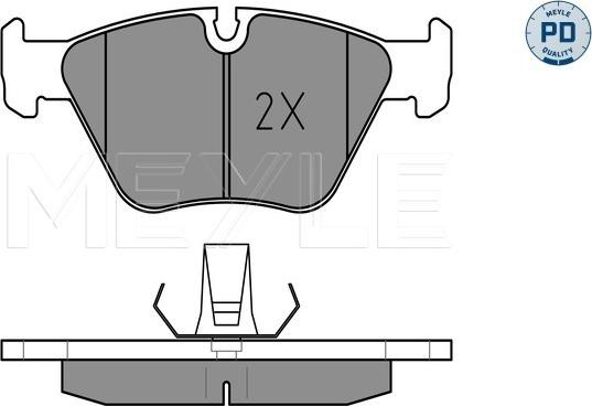 Meyle 025 219 9020/PD - Brake Pad Set, disc brake www.autospares.lv