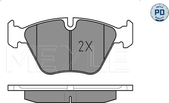 Meyle 025 219 9020/PD - Bremžu uzliku kompl., Disku bremzes www.autospares.lv