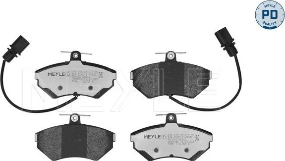 Meyle 025 219 4519-1/PD - Тормозные колодки, дисковые, комплект www.autospares.lv