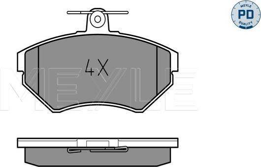 Meyle 025 219 4519/PD - Bremžu uzliku kompl., Disku bremzes www.autospares.lv