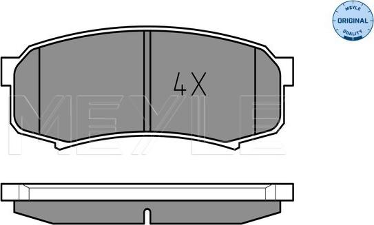 Meyle 025 219 4715/W - Bremžu uzliku kompl., Disku bremzes www.autospares.lv