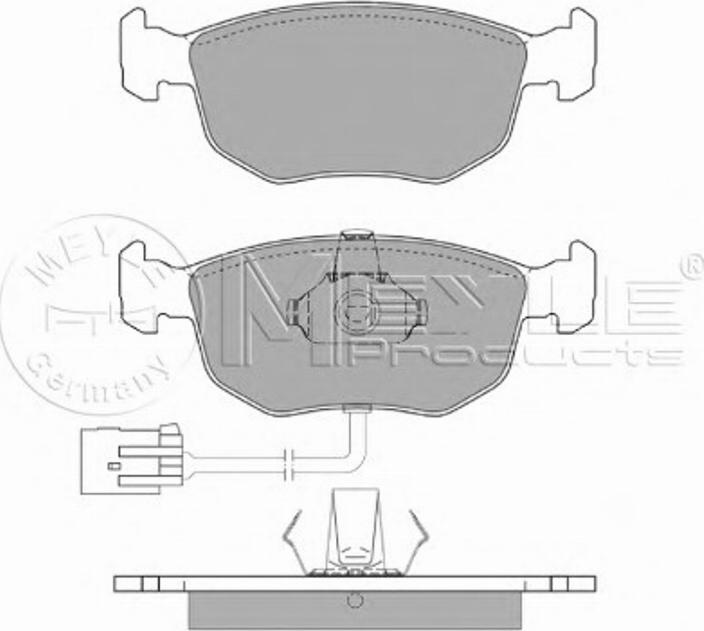 Meyle 0252191019W - Bremžu uzliku kompl., Disku bremzes www.autospares.lv