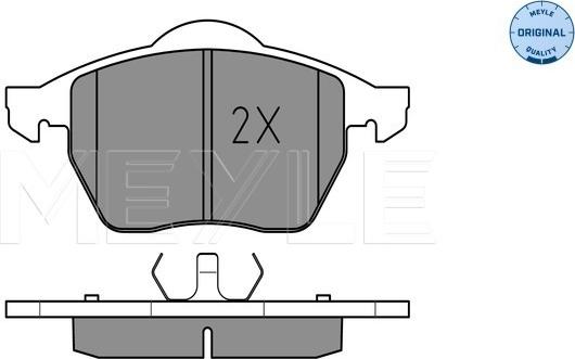 Meyle 025 219 1119 - Bremžu uzliku kompl., Disku bremzes www.autospares.lv