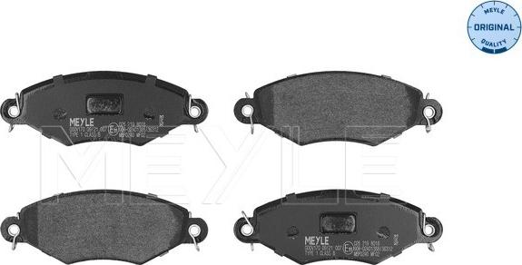 Meyle 025 219 8018 - Тормозные колодки, дисковые, комплект www.autospares.lv