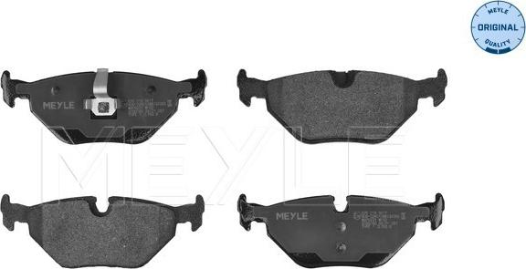 Meyle 025 219 3417 - Brake Pad Set, disc brake www.autospares.lv