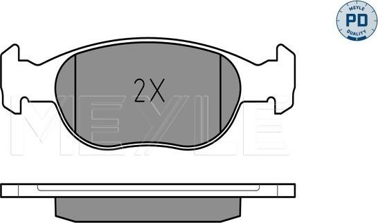 Meyle 025 219 3017/PD - Brake Pad Set, disc brake www.autospares.lv