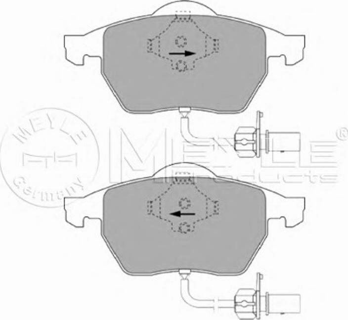 Meyle 025 219 3819/W - Bremžu uzliku kompl., Disku bremzes www.autospares.lv