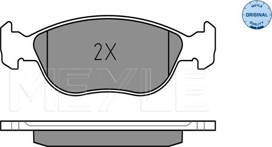 Meyle 025 219 2818 - Brake Pad Set, disc brake www.autospares.lv