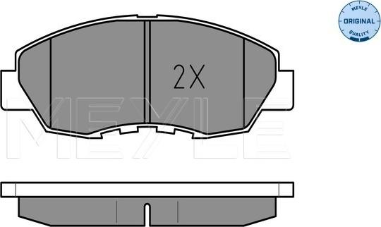 Meyle 025 214 9918/W - Brake Pad Set, disc brake www.autospares.lv