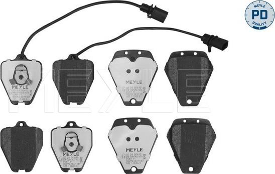 Meyle 025 214 5418/PD - Brake Pad Set, disc brake www.autospares.lv