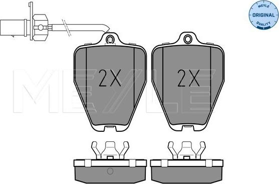 Meyle 025 214 5218/W - Brake Pad Set, disc brake www.autospares.lv