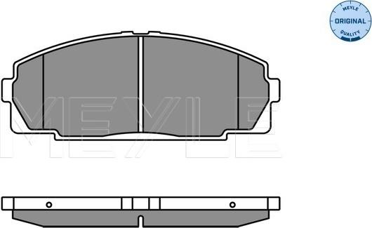 Meyle 025 214 6815 - Bremžu uzliku kompl., Disku bremzes www.autospares.lv