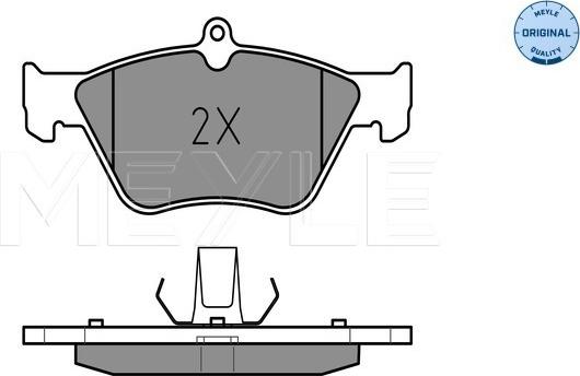 Meyle 025 214 1117 - Brake Pad Set, disc brake www.autospares.lv