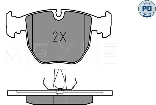 Meyle 025 214 8619/PD - Bremžu uzliku kompl., Disku bremzes www.autospares.lv