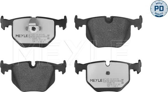 Meyle 025 214 8717/PD - Brake Pad Set, disc brake www.autospares.lv